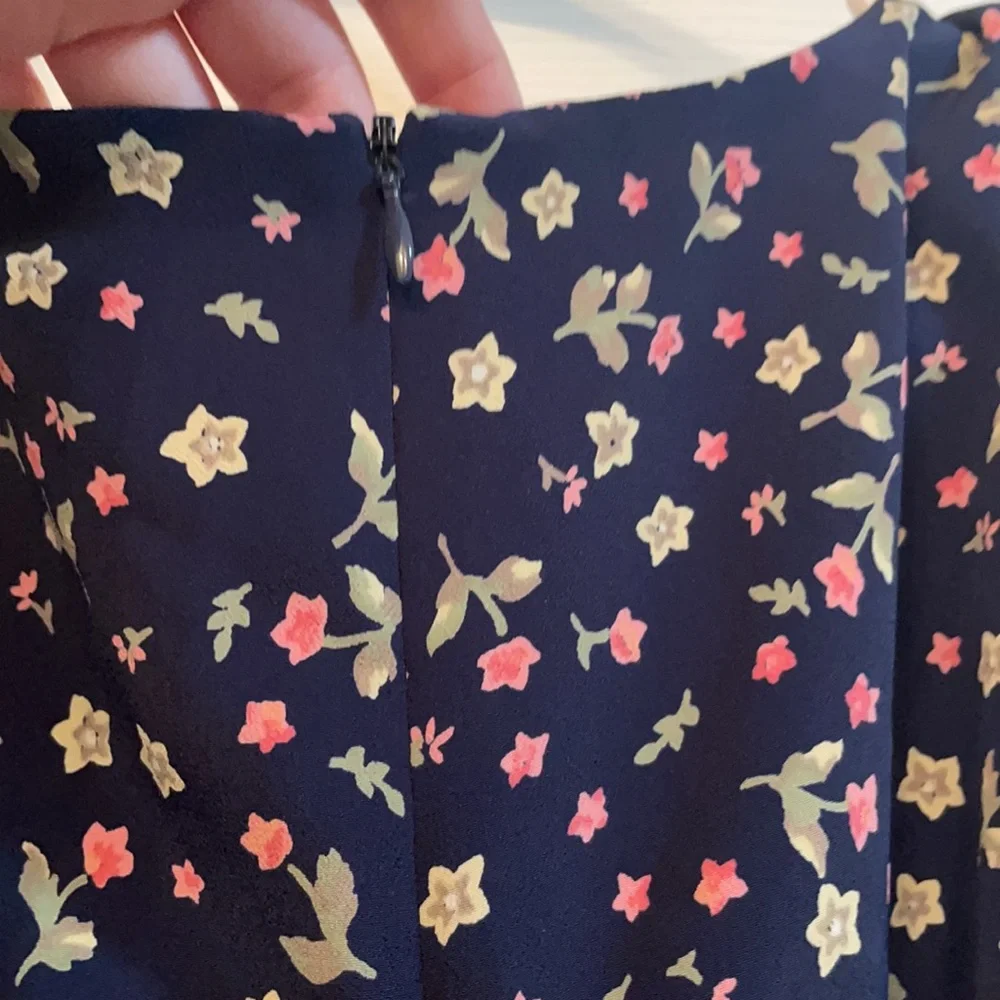 Christopher and Banks corset lace up back floral print dress size 14 - Picture 6 of 6